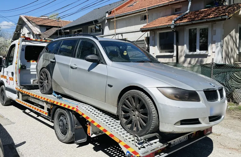 BMW на платформата на репатрака